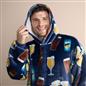 Beer Hoodie Blanket Sweatshirt Sherpa Fleece Oversized Jumper Throw Plush Warm