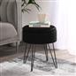 Foot Stool Storage Seat Chair Dressing Table Vanity Pouffe Ottoman Boucle Fleece