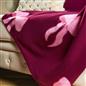 OHS Bows Throw Blanket Soft Polar Fleece Winter Thermal Bedspread Home Decor