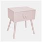 OHS Bow Decor Bedside Wood Nightstand 1 Drawer Storage Unit End Table Home Decor