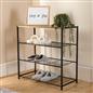 4 Tier Storage Unit Shoe Organiser Hallway Office Home Decor Wire Shelving Unit