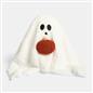 OHS Gilbert the Ghost Cushion Halloween Novelty Fleece Decorative Scatter Pillow