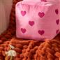 OHS Dice Cushion Hearts Decorative Filled Scatter Throw Pillow Home Decor