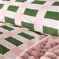 OHS Checkerboard Print Bedding Set Microfibre Duvet Cover with Pillowcase