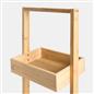 OHS Bamboo Bathroom Caddy 3 Tier Freestanding Shower Storage Organiser