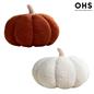 Pumpkin Sofa Cushion Soft Fleece Filled 1/2 Pack Autumn Plush Home Decor Plump