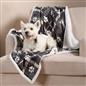 Check Fleece Pet Blanket Throw Over Bed Supersoft Plush Sherpa Warm Chair Sofa