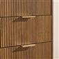 OHS Ribbed Drawer Unit Bedside Table 3/4/5/6 Draw Cabinet Nightstand Sideboard