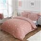 OHS Stars Teddy Fleece Duvet Cover with Pillowcase Soft Plush Bedding Set
