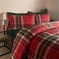 Christmas Check Duvet Cover Bedding Set Pillowcase Reversible Soft Tartan Quilt