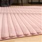 Faux Fur Rug Living Room Ribbed Large Mat Luxury Carpet Anti Slip Floor Runner
