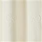 OHS Eyelet Curtains Embossed Bows 2 Pair of Ready Made Ring Top Home Decor