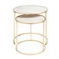 OHS Manhattan Nesting Table Stacking Coffee Side Wooden Effect Tables Set of 2/3