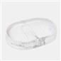 Bathroom Accessories 4 Piece Set Ribbed Soap Dispenser Holder Tumbler Toothbrush