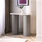 OHS Madison Console Table Ribbed Engineered Wood Entryway Display Unit Decor