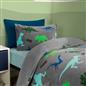 Dino Fleece Duvet Cover Set Bedding Quilt Warm Thermal Soft Kids Single Double