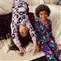 OHS Print Pyjama Set Pull Over Soft Fleece Kids Winter Loungewear Nightwear