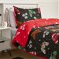 OHS Xmas Reversible Bedding Set Novelty Kids Duvet Cover with Pillowcase Double