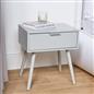 OHS Venice Nightstand Bedside Table 1 Drawer End Side Storage Cabinet