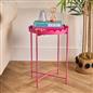 OHS Scallop Edge Side Table Coffee Tables with Metal Frame