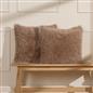 OHS Fluffy Cushion Covers 2 Pack Soft Fleece Square Pillowcases Home Decor