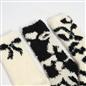 OHS Bows Socks 3 Pair Fluffy Fleece Warm Soft Thermal Bed Lounge Sock Slipper
