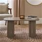 OHS Madison Coffee Table Ribbed Engineered Wood Side End Desk Home Decor