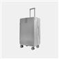 OHS Metallic Effect Suitcase Set 3-Piece Hard Shell Luggage 4 Wheel ABS