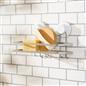 OHS Suction Shower Caddy Organiser Wall Mounted Bathroom Shelf Rust Resistant