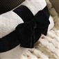 OHS Bow Wrapped Cushion Boucle Gift Decorative Novelty Filled Scatter Pillow