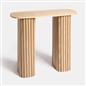 OHS Madison Console Table Ribbed Engineered Wood Entryway Display Unit Decor