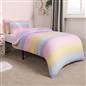 Rainbow Duvet Cover with Pillowcase Quilt Bedding Set Reversible Single Double