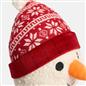 OHS Snowman Decorative Cushion Xmas Filled Scatter Pillow Festive Home Decor