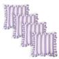 OHS Stripe Frill Cushion Covers Microfibre Square Pillowcases Home Decor