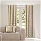 OHS Check Eyelet Curtains Pair Thermal Ring Top Textured Woven Ready Made