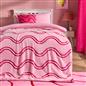 OHS Waves Throw Tufted Teddy Fleece Blanket Winter Soft Warm Bedspread