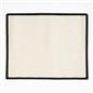 OHS Piped Trim Table Mats Runner Set Matte Velvet Placemats Home Decor
