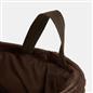 OHS Ribbed Storage Basket with Handles Faux Fur Compact Bucket Organiser