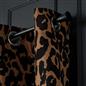 OHS Velvet Eyelet Blackout Curtains Animal Print Ready Made Ring Top