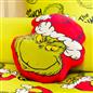 OHS Grinch Decorative Cushion Christmas Filled Scatter Pillow Festive Home Decor