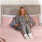 Teddy Fleece V Shaped Pillow Body Neck Support Pregnancy Orthopaedic Cushion