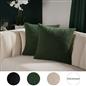 OHS Boucle Cushion Covers  2 Pack Teddy Fleece Square Pillowcases Home Decor