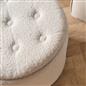 OHS Ottoman Stool Storage Boucle Vanity Seat Soft Foot Rest Pouffe Home Chair