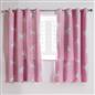 Kids Eyelet Curtains Blackout Unicorn Rainbow Pair of Ring Top Ready Made Panels
