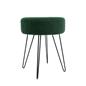Stool Boucle Fleece Chair Dressing Table Vanity Seat Pouffe Home Spa Foot Rest