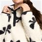 OHS Bows Half Zip Hoodie Teddy Fleece Winter Thermal Jumper Pullover Sweatshirt