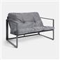 OHS Miami Table Chair Set 4PC Garden Patio Furniture Outdoor Metal Frame