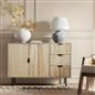 OHS Ribbed Drawer Unit Bedside Table 3/4/5/6 Draw Cabinet Nightstand Sideboard