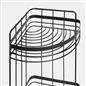 OHS 3 Tier Shower Caddy Bathroom Organiser Plastic Freestanding Corner Shelf