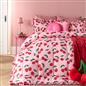 OHS Frill Edge Coverless 7.5 Tog Duvet Cherries Bedding Set with Pillowcase